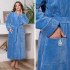 Халат женский велюровый "Vien" Sweet Lady fialka 54 (3XL)