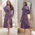 Халат женский велюровый "Vien" Juliette с капюшоном орхидея 52 (2XL)