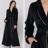 Халат женский велюровый "Vien" Elegance Line black 48-50 (L/XL)