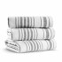 Полотенце банное "Casual Avenue" Stripe Gauze белый-темно-серый/white-dark grey 100*180 см