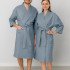 Халат вафельный  Кимоно серый 44-46 (S/M)
