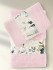 Комплект махровых полотенец "Karna" Jasmin розовый 50*90 см, 70*140 см