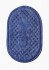 Комплект ковриков для ног в ванную "Sofi De Marko" Debora синий 50*70 см, 60*100 см