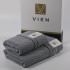 Комплект махровых полотенец 2 шт. "Vien" Dijon grey 50*90 см, 70*140 см