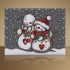 Декоративная гобеленовая салфетка "МТОК" Меланжевая сказка-Снеговики 32*45 см
