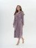 Халат женский махровый "Vien" Eco Cotton с капюшоном лаванда 54 (3XL)