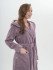 Халат женский махровый "Vien" Eco Cotton с капюшоном лаванда 54 (3XL)