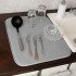 Коврик для сушки посуды "Denastia" светло-серый 38*51 см