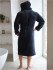 Халат мужской велюровый "Vien" Maximus с капюшоном antracit 56 (4XL)