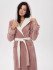 Халат женский велюровый "Vien" Daniella сухая роза 48-50 (L/XL)