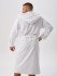 Халат мужской велюровый "Виен" Максимус с капюшоном белый 52 (2XL)