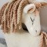 Подушка-игрушка "WoolHouse" Лошадка Танечка молочный 28*38см