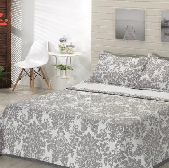 Уценка! Комплект покрывало с наволочками "Dolz" Betanzos grey 235*270 ...